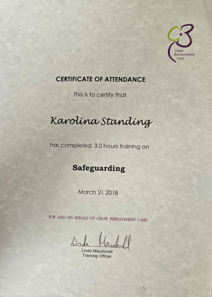 Karolina Standing - safeguarding