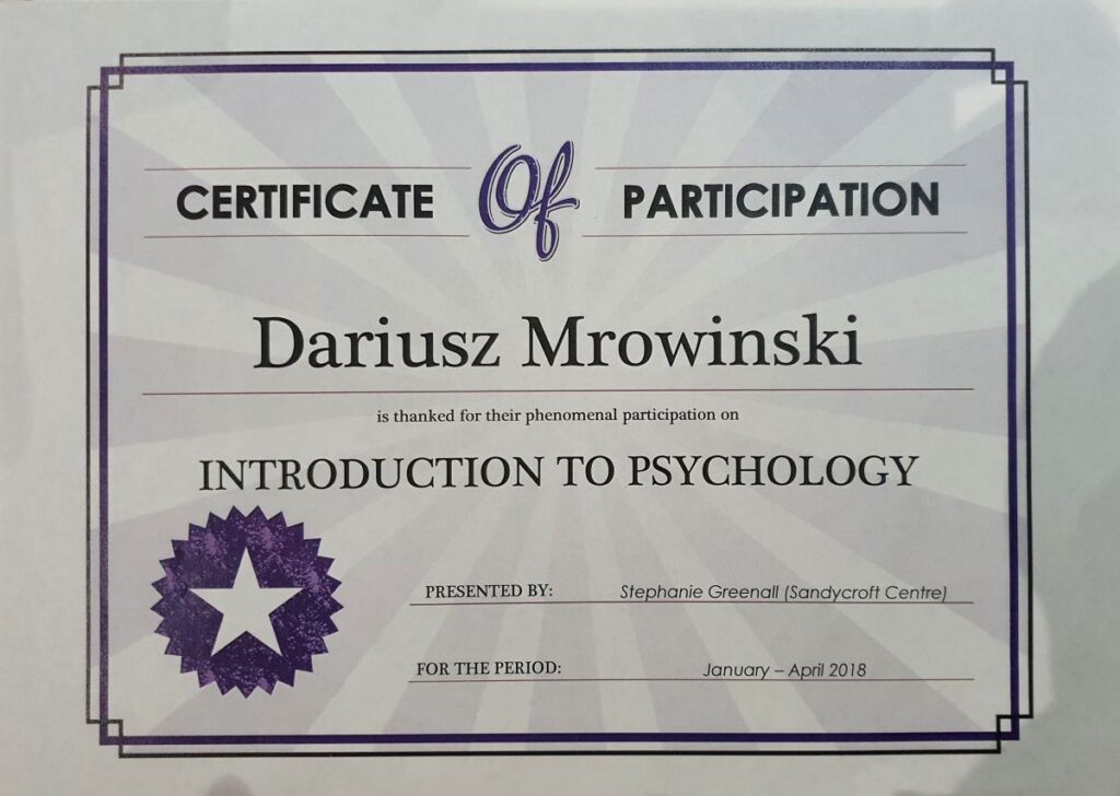 Dariusz Mrowiński - wstęp do psychologii